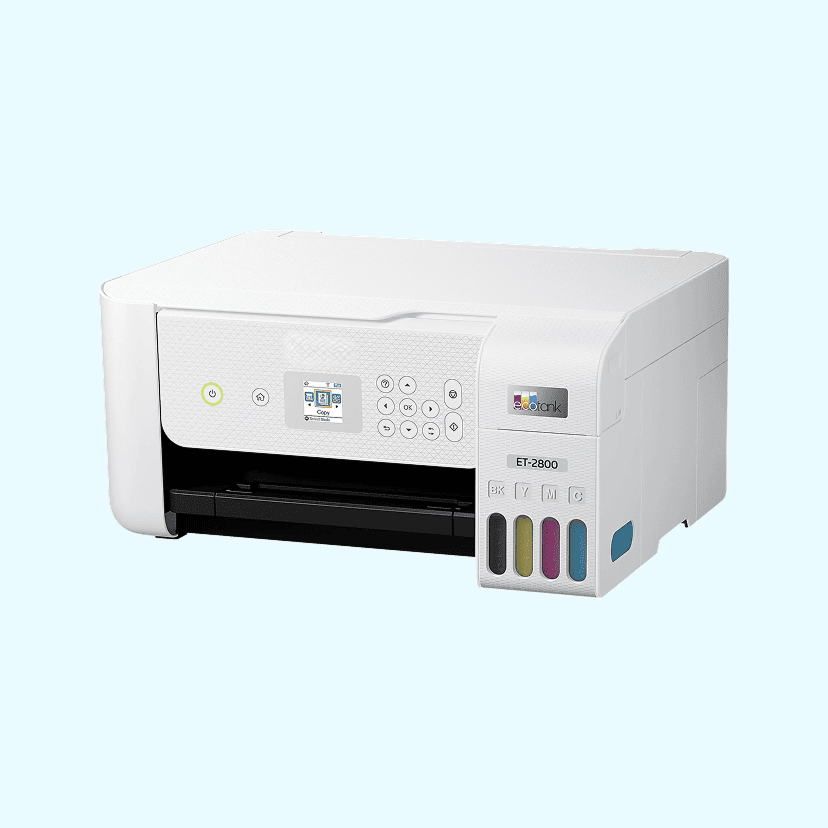 EcoTank ET-2800 All-in-One Supertank Color Printer, White